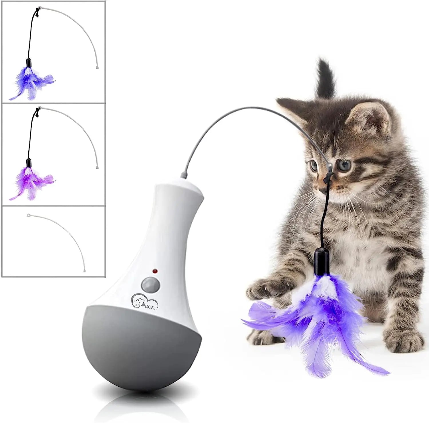 Cat Interactive Toys Funny Feather Kitten Teaser - Automatic Toy