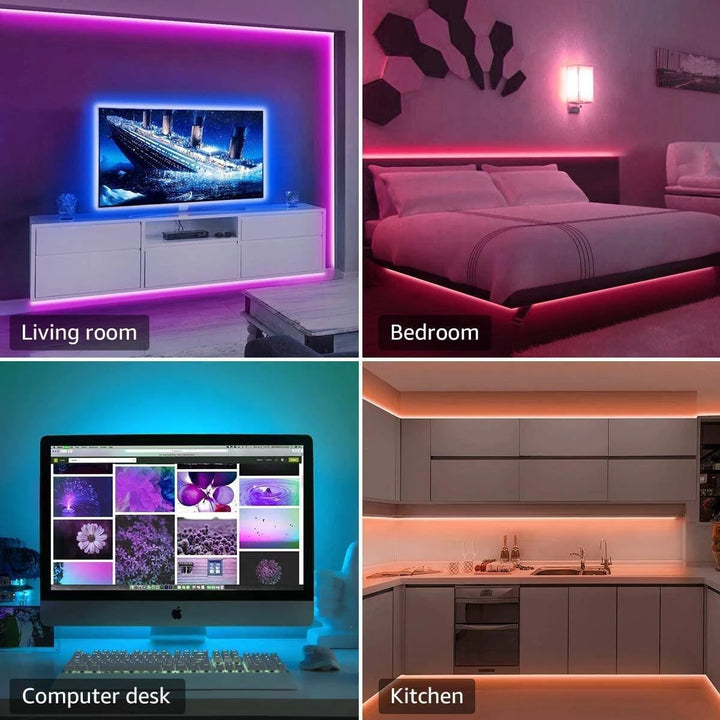 Led Strip Lights with Key Remote - 44 Key RGB Color Changing