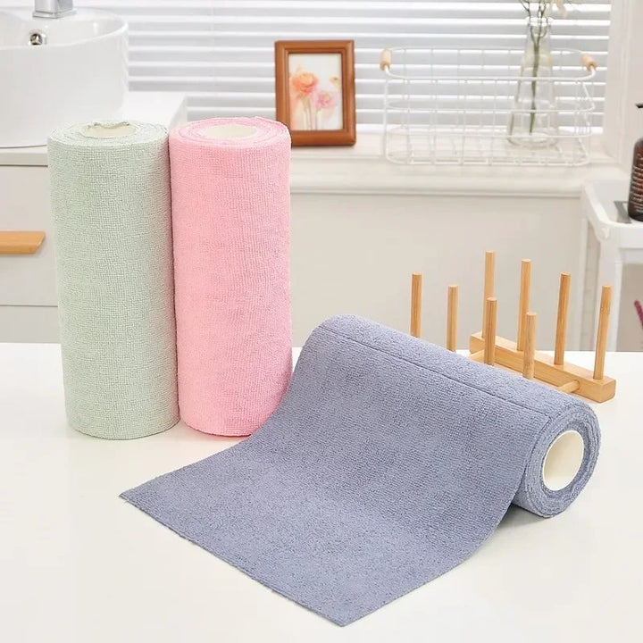 Reusable Cleaning Wipes - Eco-Friendly Microfiber Cloths