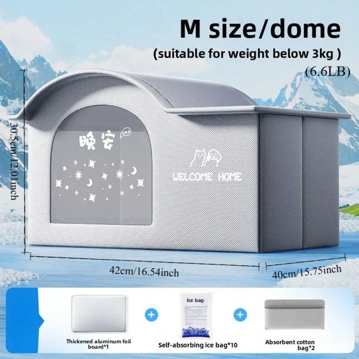 Cat Cooling Dog Ice House - Summer Air Conditioning Bed