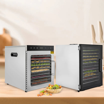 10/12 Stainless Steel Trays Dehydrator, 800W