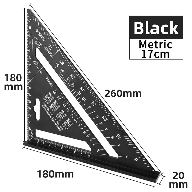 Triangle Ruler 7Inch Measurement Tool