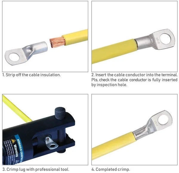 Ring Terminal Cable Shoes - Heavy Duty Copper SC Terminals