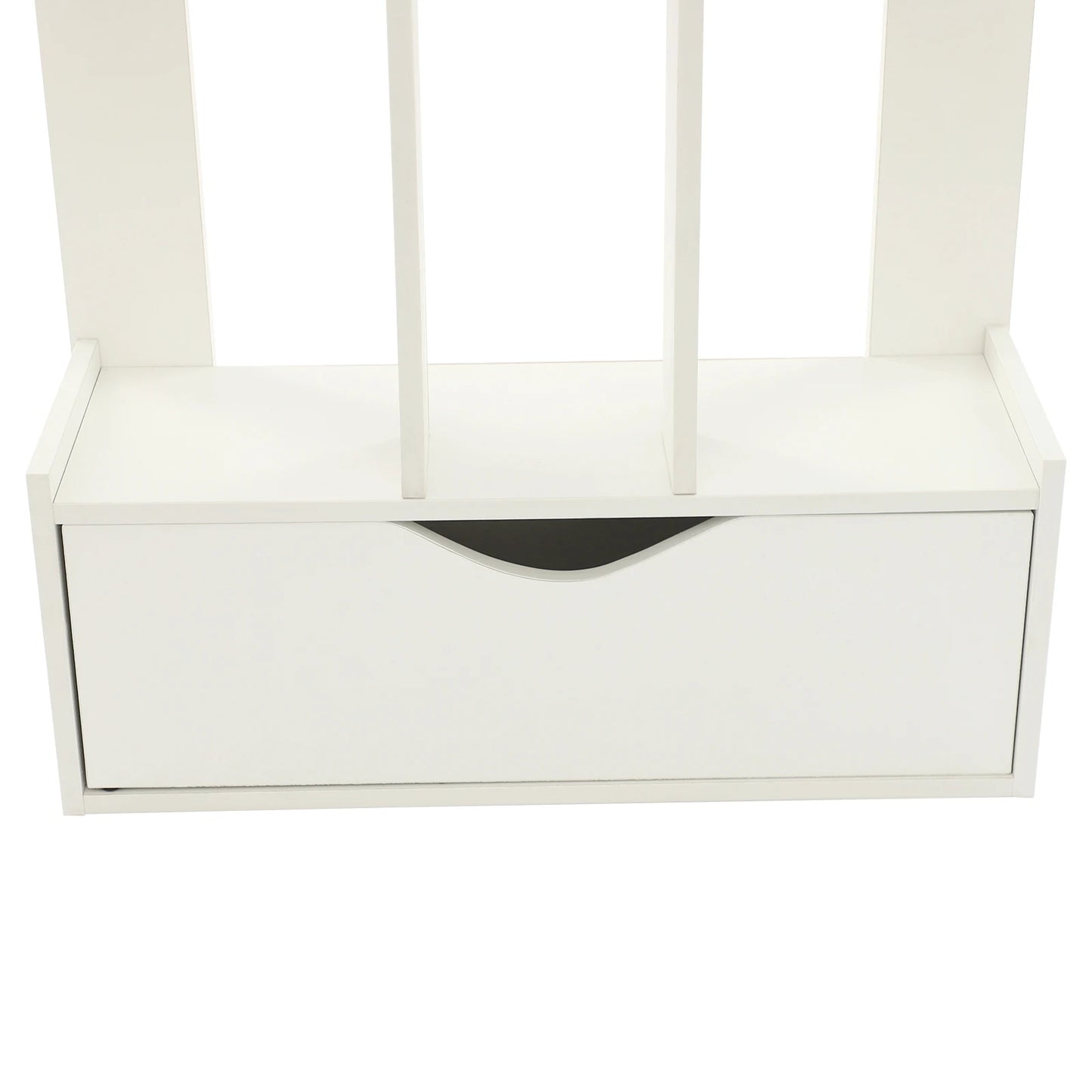 15-Compartment Bookcase with Cabinet - Modern Floor Standing