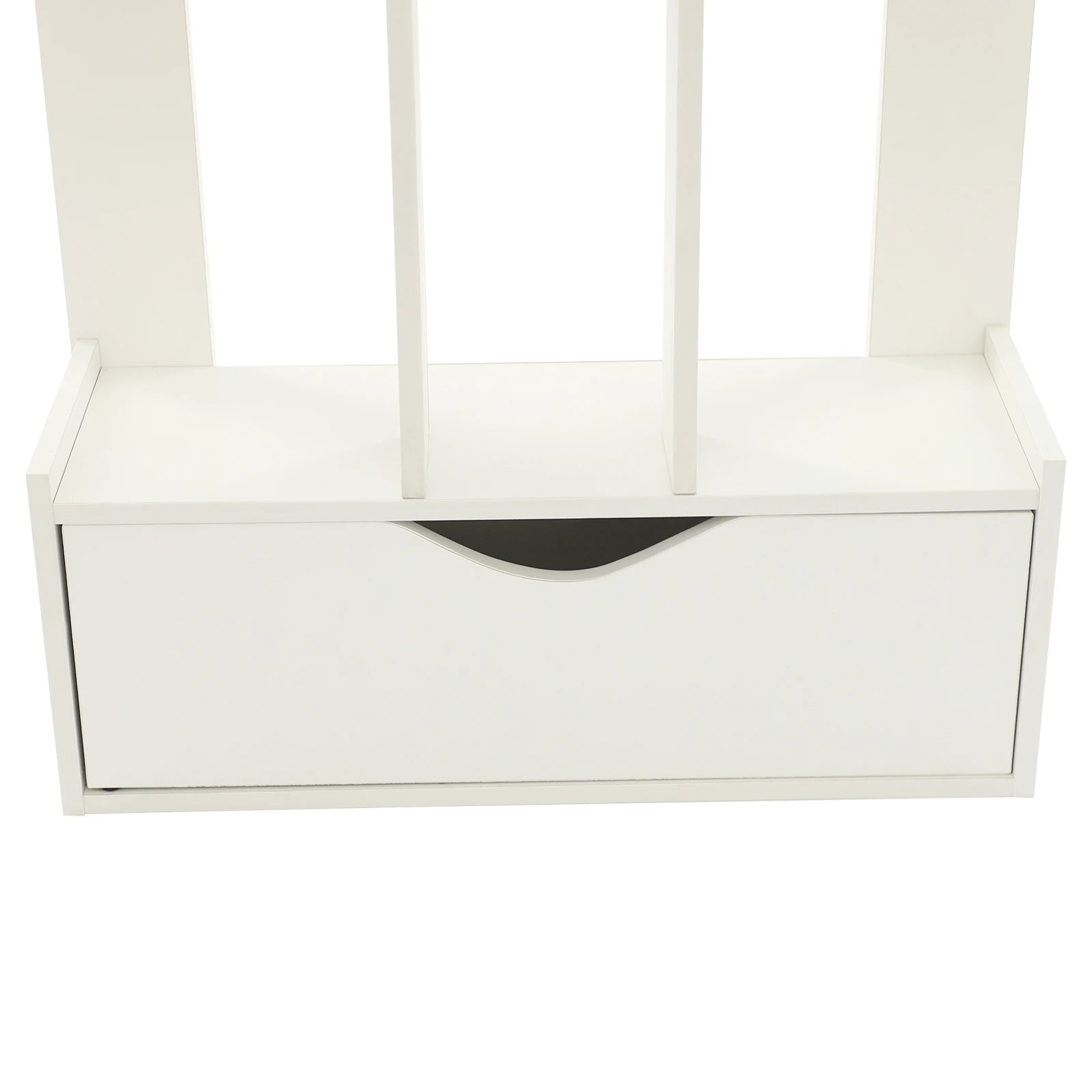 15-Compartment Bookcase with Cabinet - Modern Floor Standing