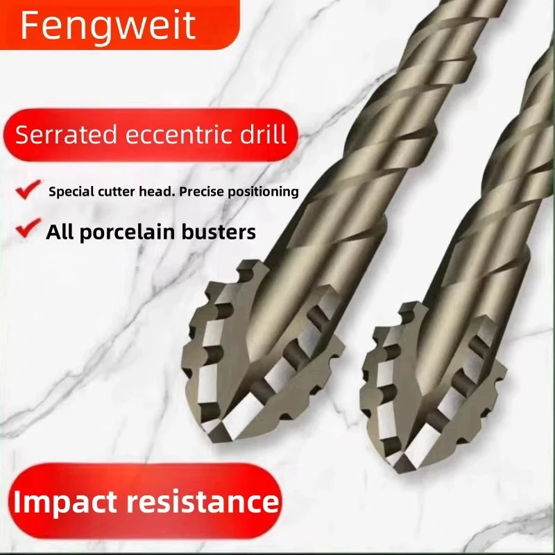 4-Blade Saw Tooth Eccentric Drill Bit | Efficient Drill & Tap