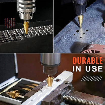 6Pcs Step Drill Bit