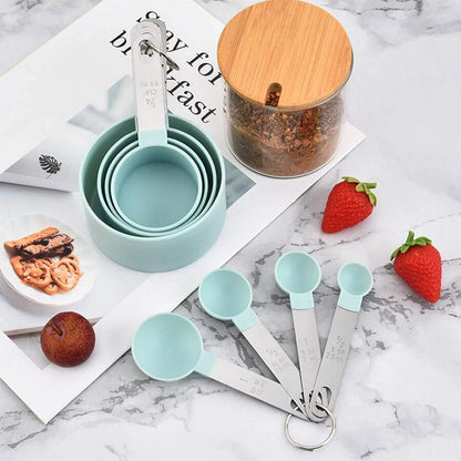 4PCS/8PCS plastic measuring cup, Spoon Set