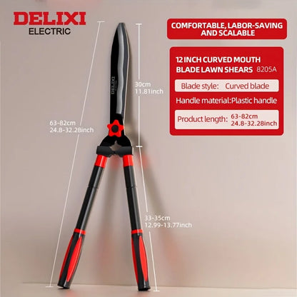 Garden Hedge Shears, 10in/12in Manual Hedge Clippers