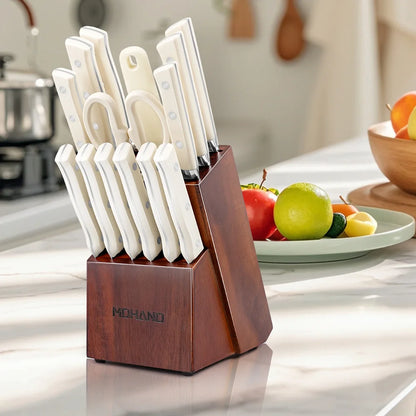 14Pcs Cutlery Kitchen Knife Block Set