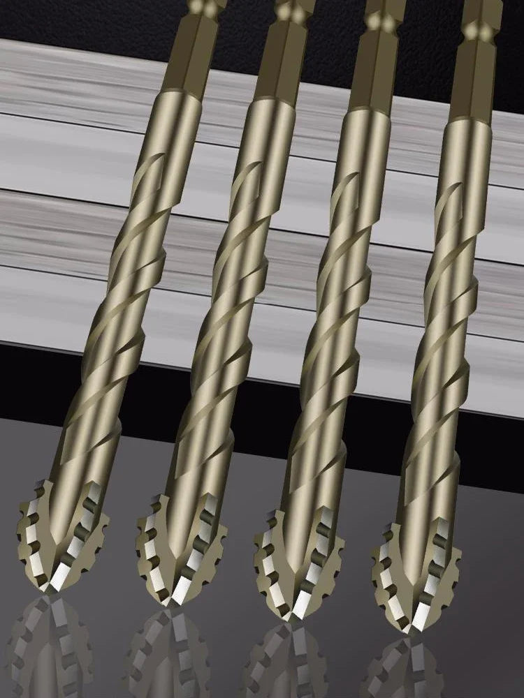 4-Blade Saw Tooth Eccentric Drill Bit | Efficient Drill & Tap
