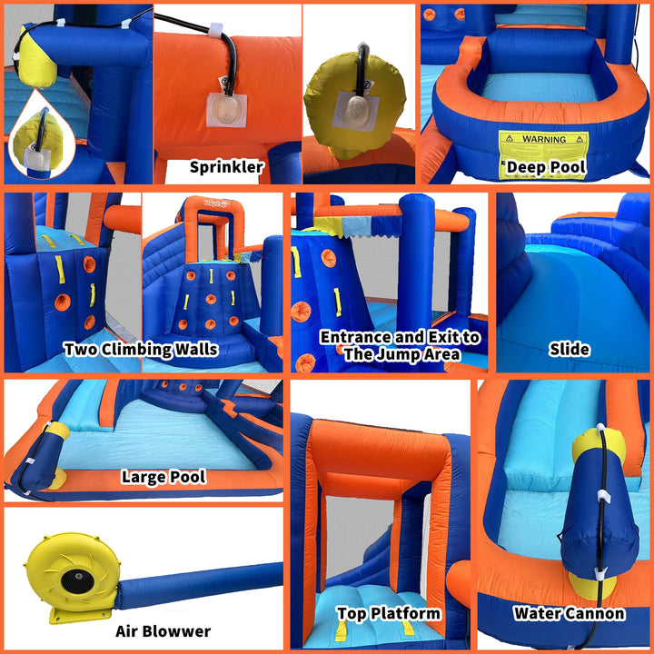 Inflatable Bounce House with Slide - Kids Jumping Castle