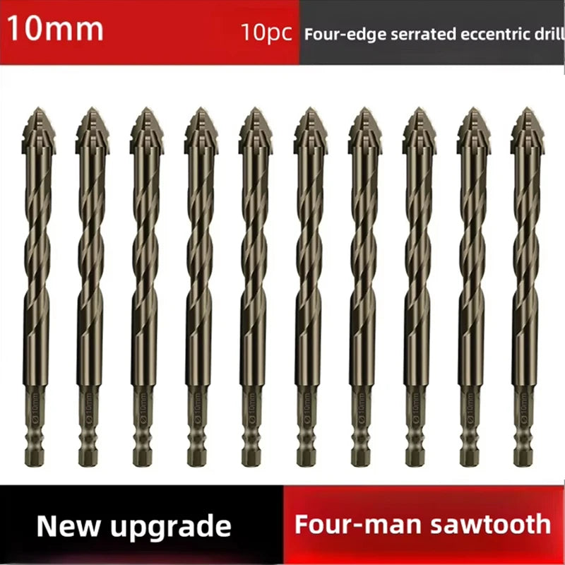 4-Blade Saw Tooth Eccentric Drill Bit | Efficient Drill & Tap