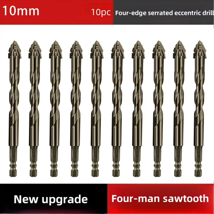 4-Blade Saw Tooth Eccentric Drill Bit | Efficient Drill & Tap