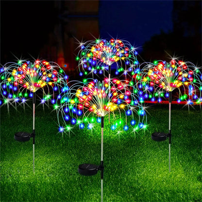 Waterproof Outdoor Solar Fireworks Lights