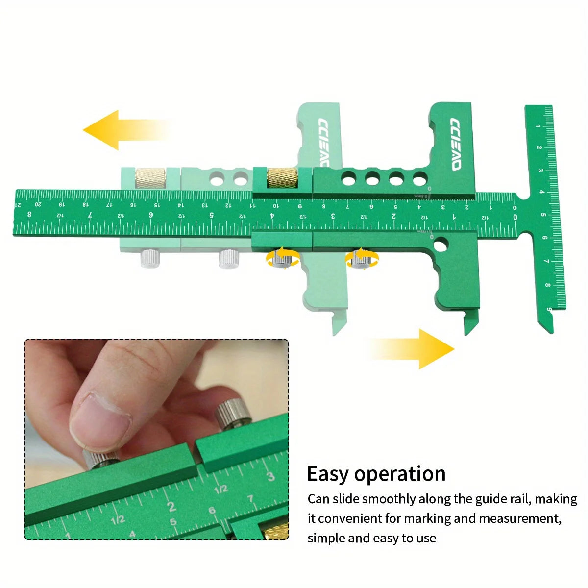 Precision Sliding Edge Ruler