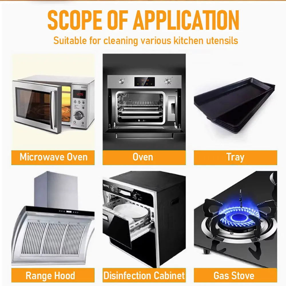 Oven Grill Cleaner Cooktop Degreaser Deodorizer - Heavy Duty