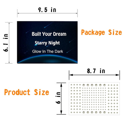 808 pack Glow in The Dark Stars for Ceiling (404 pack Green and 404 Sky Blue)