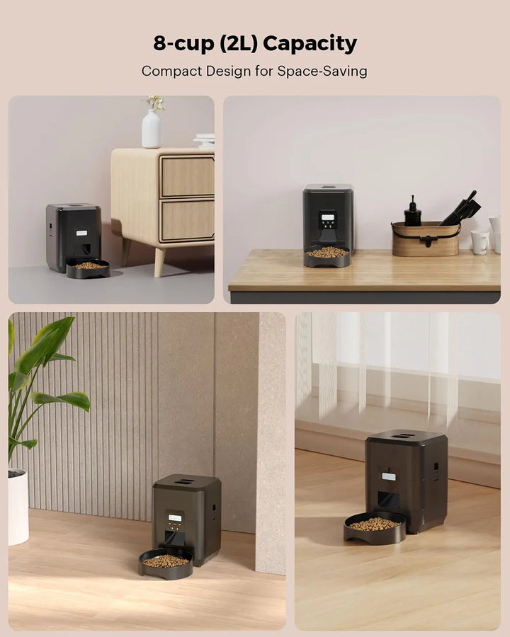 Automatic Smart Pet Feeder - Timed Cat & Dog Food Dispenser