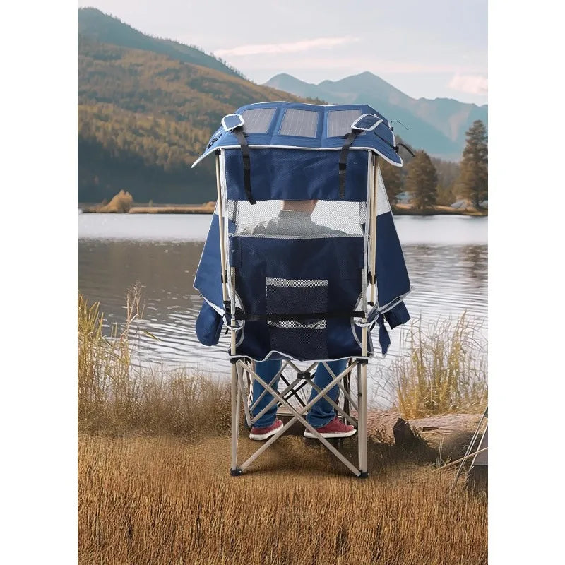 Chair with Canopy, Sports Chairs, USB, Type-C&DC Charging Cable Included