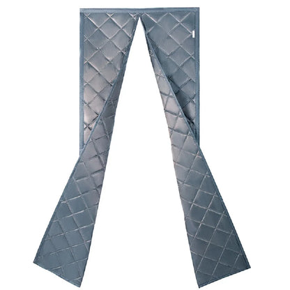 31.5 in. x 79 in. Gray Thermal Insulated Curtain, Magnetic