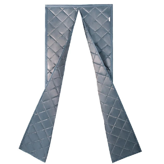 31.5 in. x 79 in. Gray Thermal Insulated Curtain, Magnetic
