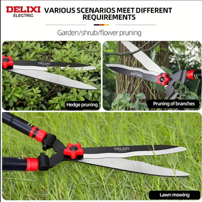 Garden Hedge Shears, 10in/12in Manual Hedge Clippers