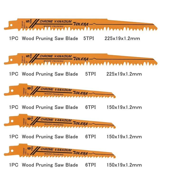 10PCS Reciprocating Bi-metal Saw Blades - Sawzall Blade Set