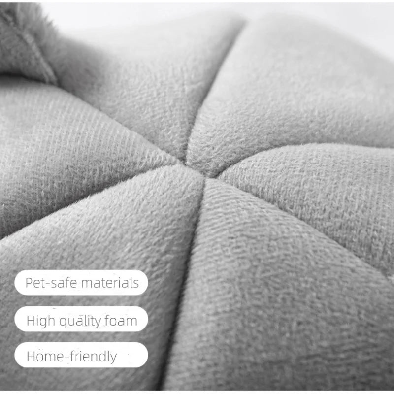 Pet bed with cat ears - Warm Plush Cat Condo & Dog Bed