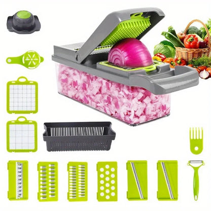 15 piece set multifunctional vegetable slicer