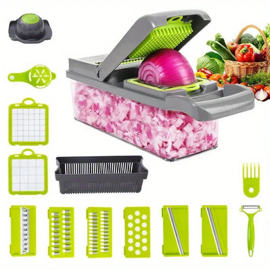 15 piece set multifunctional vegetable slicer
