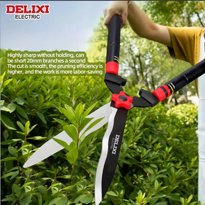 Garden Hedge Shears, 10in/12in Manual Hedge Clippers