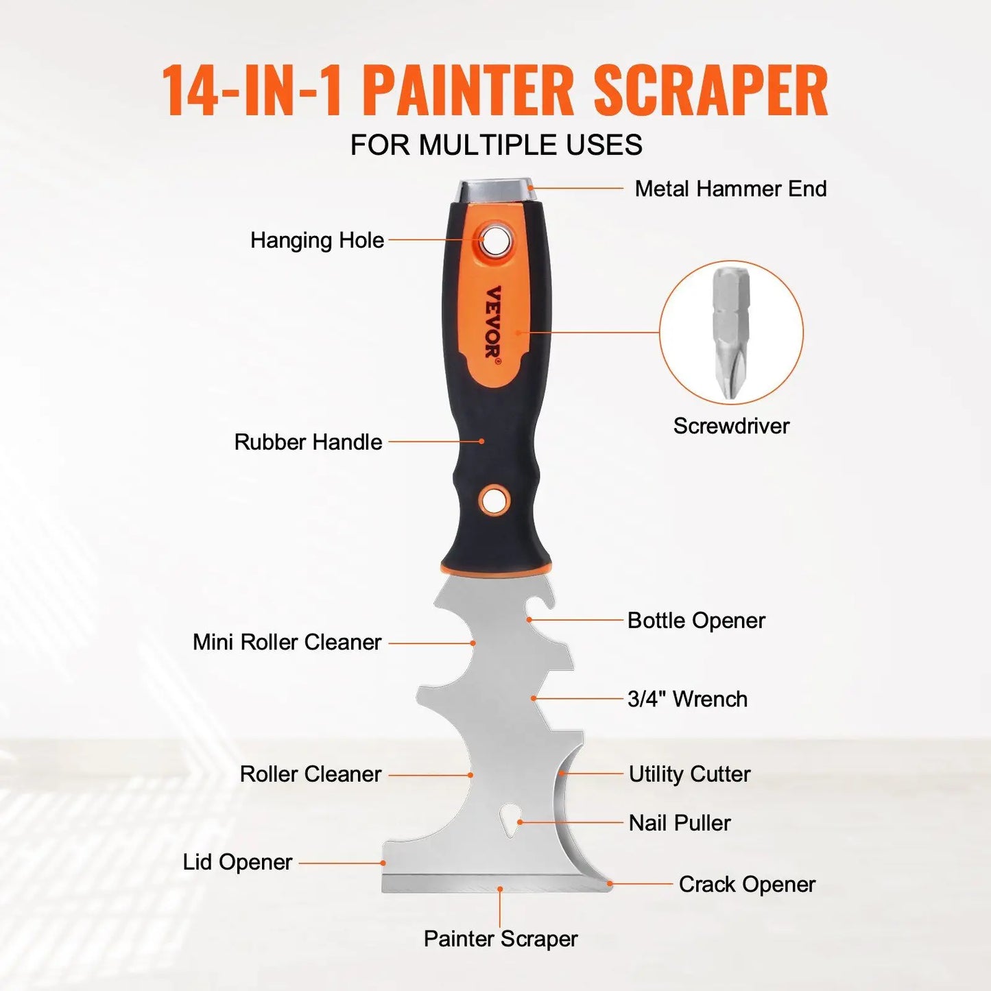 VEVOR 6PCS Drywall Knife Set