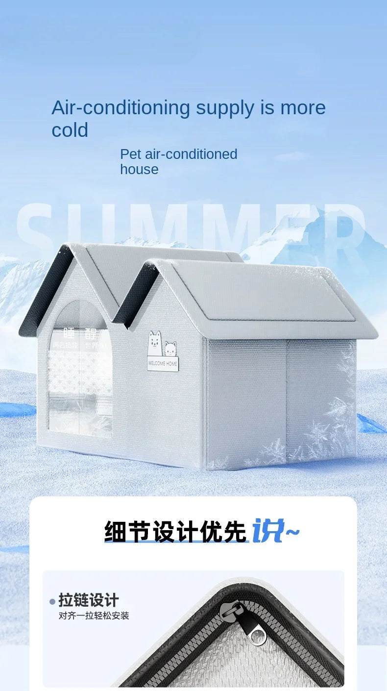 Air Conditioning House Summer Cat Cooling, Dog Ice House