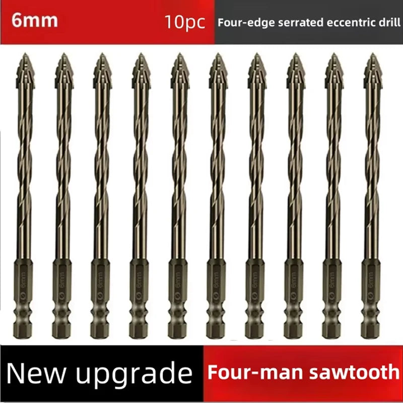 4-Blade Saw Tooth Eccentric Drill Bit | Efficient Drill & Tap