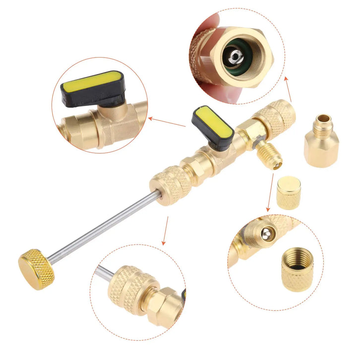 R410A Valve Core RemoverInstaller | HVAC Repair Tool