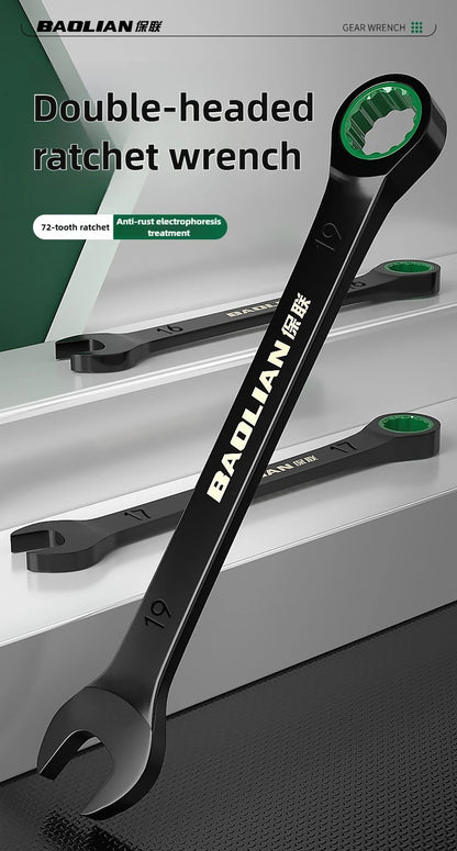 BAOLIAN Dual Directional Fast Plum Blossom Ratchet Wrench