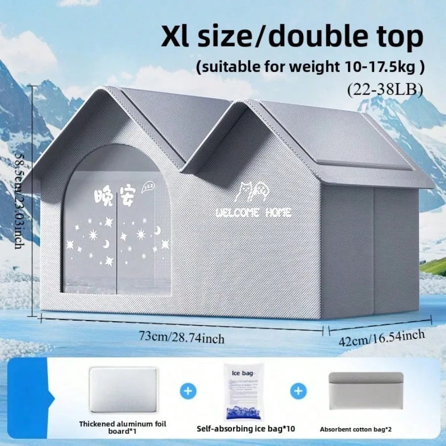 Cat Cooling Dog Ice House - Summer Air Conditioning Bed