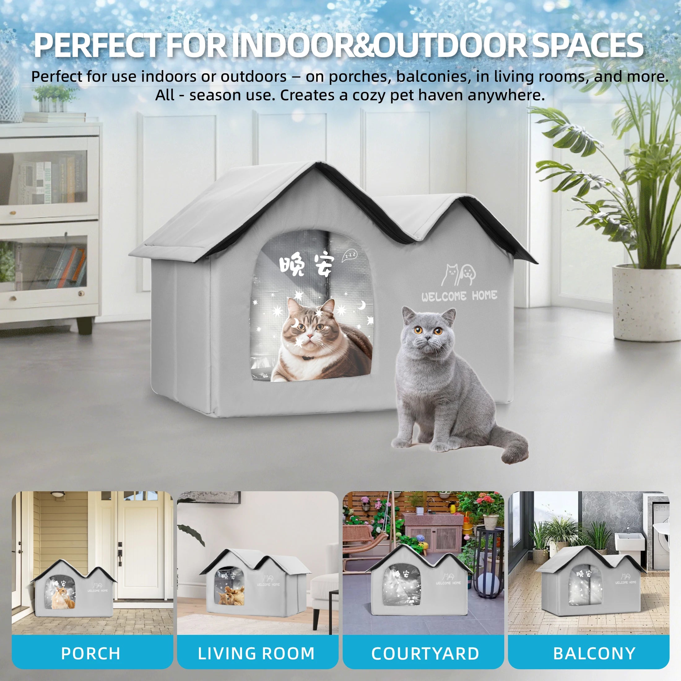 Cat Cooling Dog Ice House - Summer Air Conditioning Bed