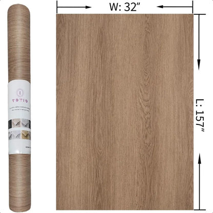 Walnut Wood Wallpaper Light Brown Vinyl Wrap