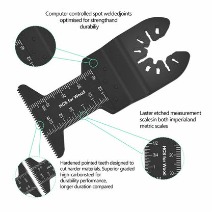 81Pcs Quick Change Oscillating Multi Tool Saw Blade
