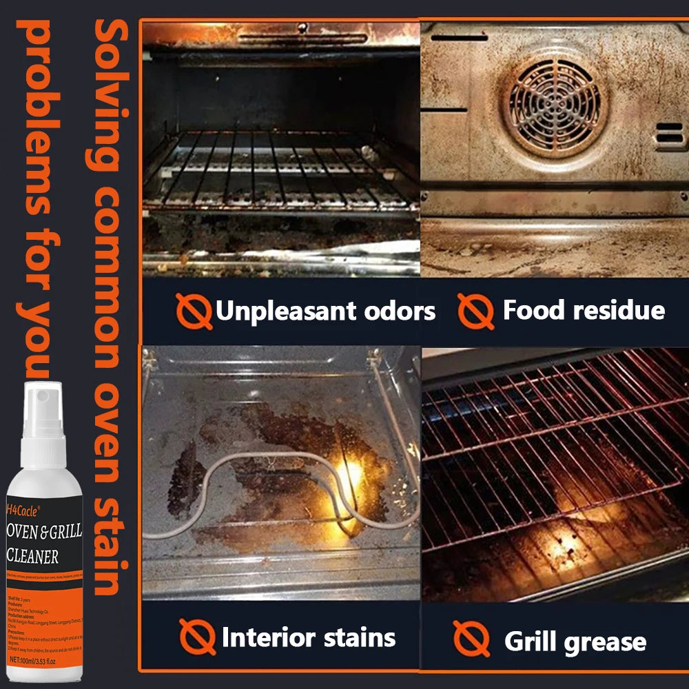 Oven Grill Cleaner Cooktop Degreaser Deodorizer - Heavy Duty