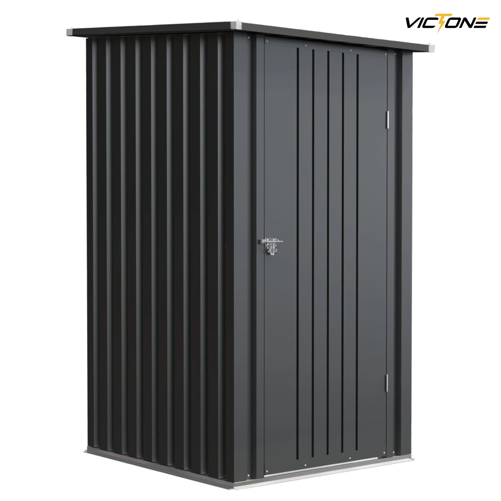 Victone 3' x 3' Compact Outdoor Storage Shed, Durable Small Garden Tool Storage