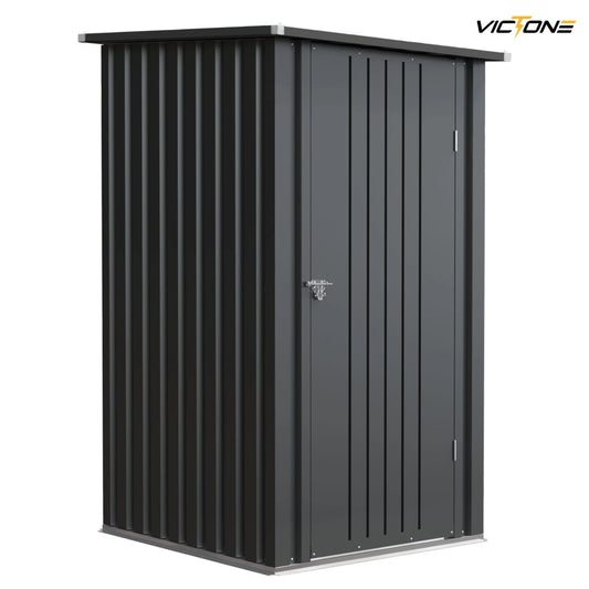Victone 3' x 3' Compact Outdoor Storage Shed, Durable Small Garden Tool Storage