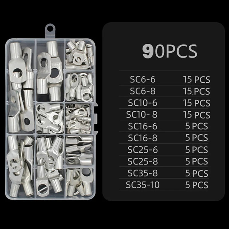 Ring Terminal Cable Shoes - Heavy Duty Copper SC Terminals