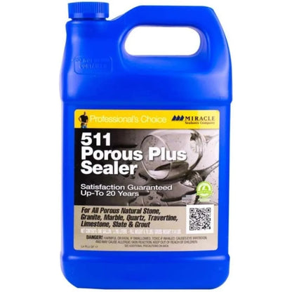 511 Porous Plus Premium Sealer Stone Tile Grout Water Stain Resistance Outdoor Indoor Application Protective Layer 4000 sq ft