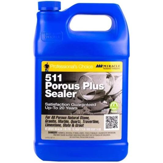 511 Porous Plus Premium Sealer Stone Tile Grout Water Stain Resistance Outdoor Indoor Application Protective Layer 4000 sq ft