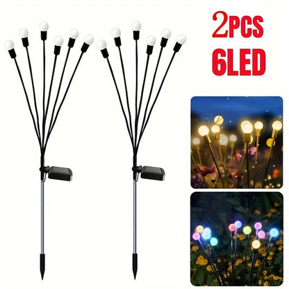 2pc solar firefly lights