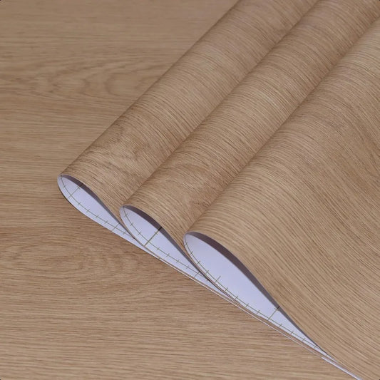 Walnut Wood Wallpaper Light Brown Vinyl Wrap