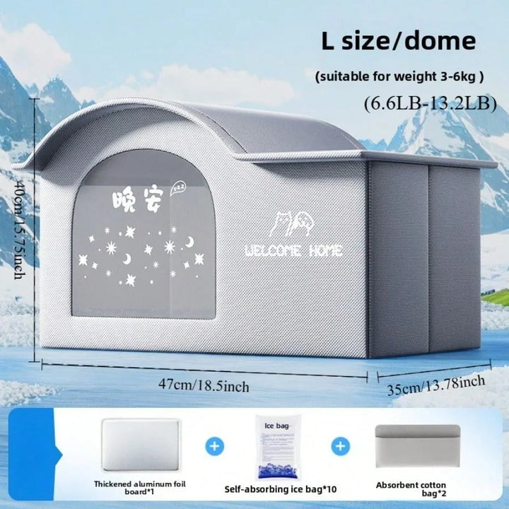 Cat Cooling Dog Ice House - Summer Air Conditioning Bed